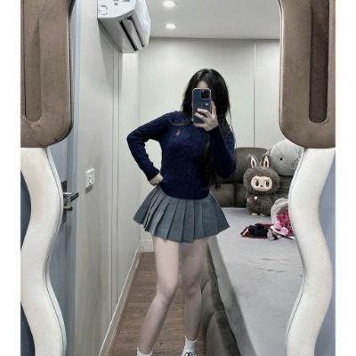 @NLN - [Hàng QCL1 sẵn] Áo Len Ngựa Cổ Tròn Dáng Lửng Tay Dài Hot Hit Mẫu Mới 2025 | BigBuy360 - bigbuy360.vn