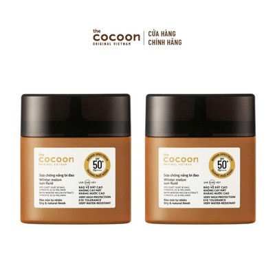 [MUA 2 GIẢM 39%] Combo 2 Sữa chống nắng bí đao - Ráo mịn tự nhiên SPF 50+, UVA-PF 62.6 Cocoon 50ml