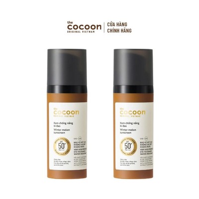 [MUA 2 GIẢM 35%] Combo 02 Kem chống nắng bí đao quang phổ rộng SPF 50 +, PA ++++ Cocoon 50ml