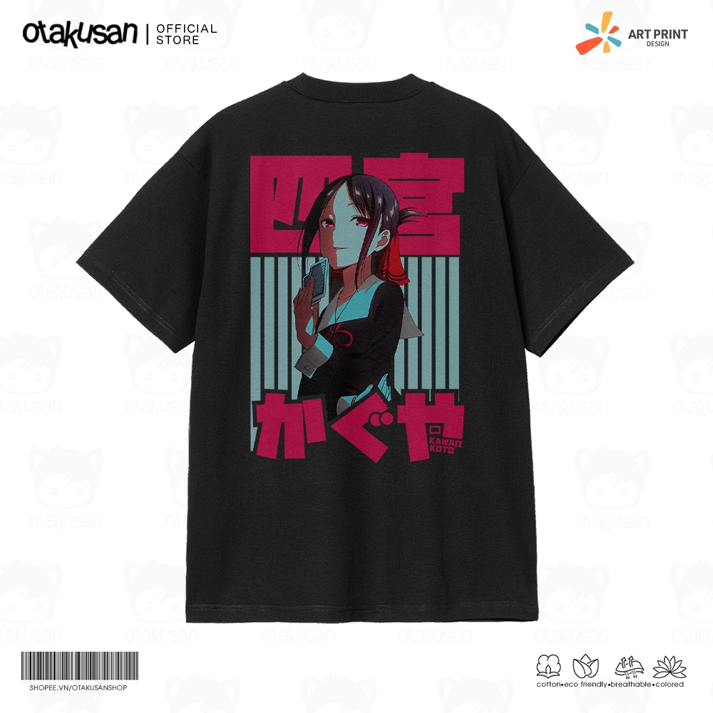 Áo thun Unisex Kaguya-sama Love is War Kaguya Digital Art Cotton 100% ngắn tay