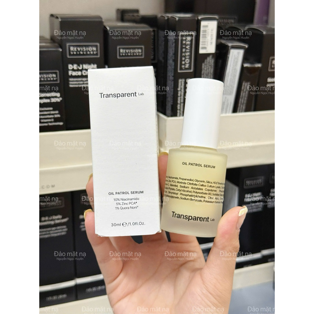 (ĐMN) TRANSPARENT Oil Patrol Serum - serum kiềm dầu 30ml