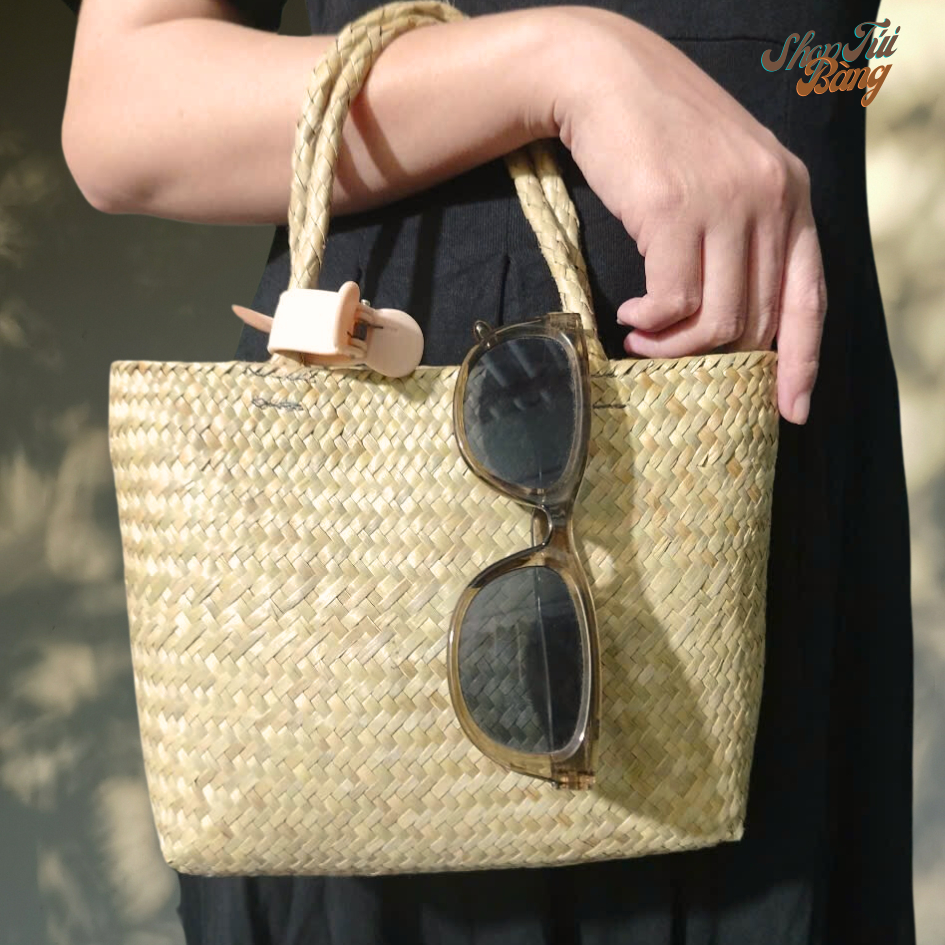 Túi cói, giỏ cỏ bàng. Giỏ bàng xinh