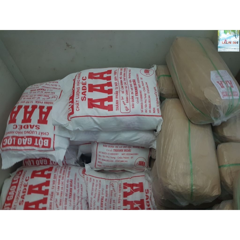 Bột Gạo Lọc AAA, Bột Năng, Bột Nếp Thanh Hoài Cây 10kg