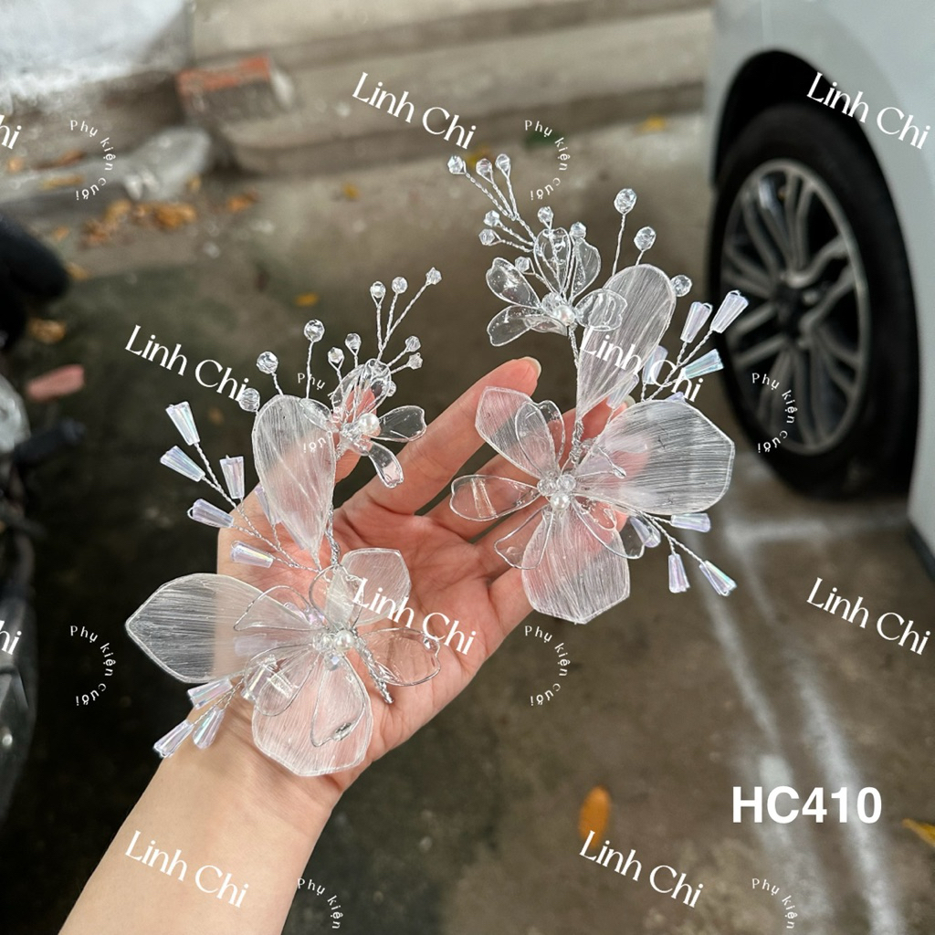 Hoa cài tóc cô dâu mẫu mới [HC410] cài tóc cô dâu