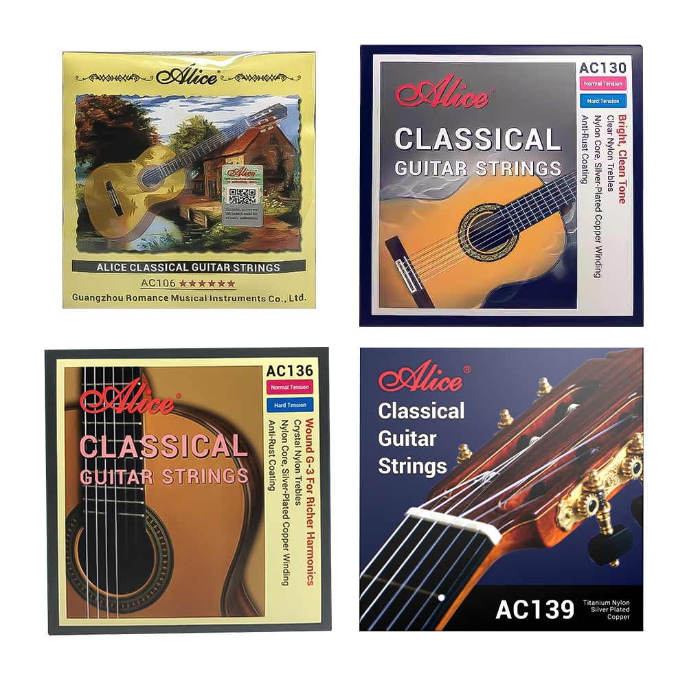 Dây Đàn Guitar Classic Strings Alice A106, AC130, AC136, AC139