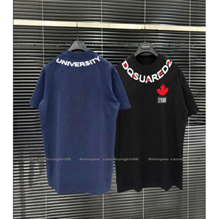  Áo phông nam nữ dsq vòng cổ 2 mặt. bản chuẩn logô sắt.Áo phông nam boy phố phong cách Hàn Quốc 