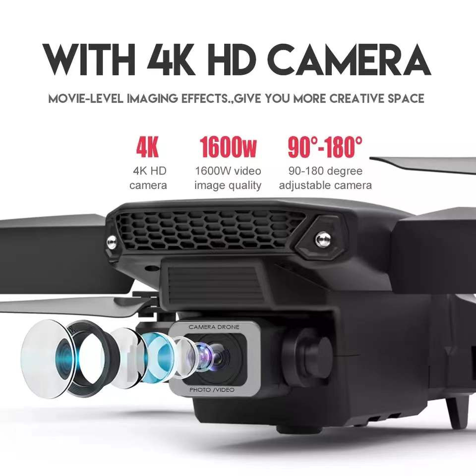 【2026 New】 Máy Bay Flycam 4k Drone camera trang bị camera kép 4k Cam Điều Khiển Từ Xa,Chất lượng hình ảnh siêu rõ ràng