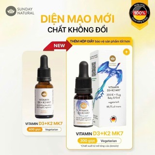 𝐕𝐢𝐭𝐚𝐦𝐢𝐧 𝐃𝟑𝐊𝟐 𝐌𝐊𝟕 - Hãng Sunday Natural 10ml mẫu mới