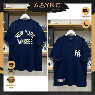 (Auth) Áo Thun New Era x MLB NY New York Yankees Heavy Cotton Màu Xanh Navy Chính Hãng | CODE 13186579 - Async Studio