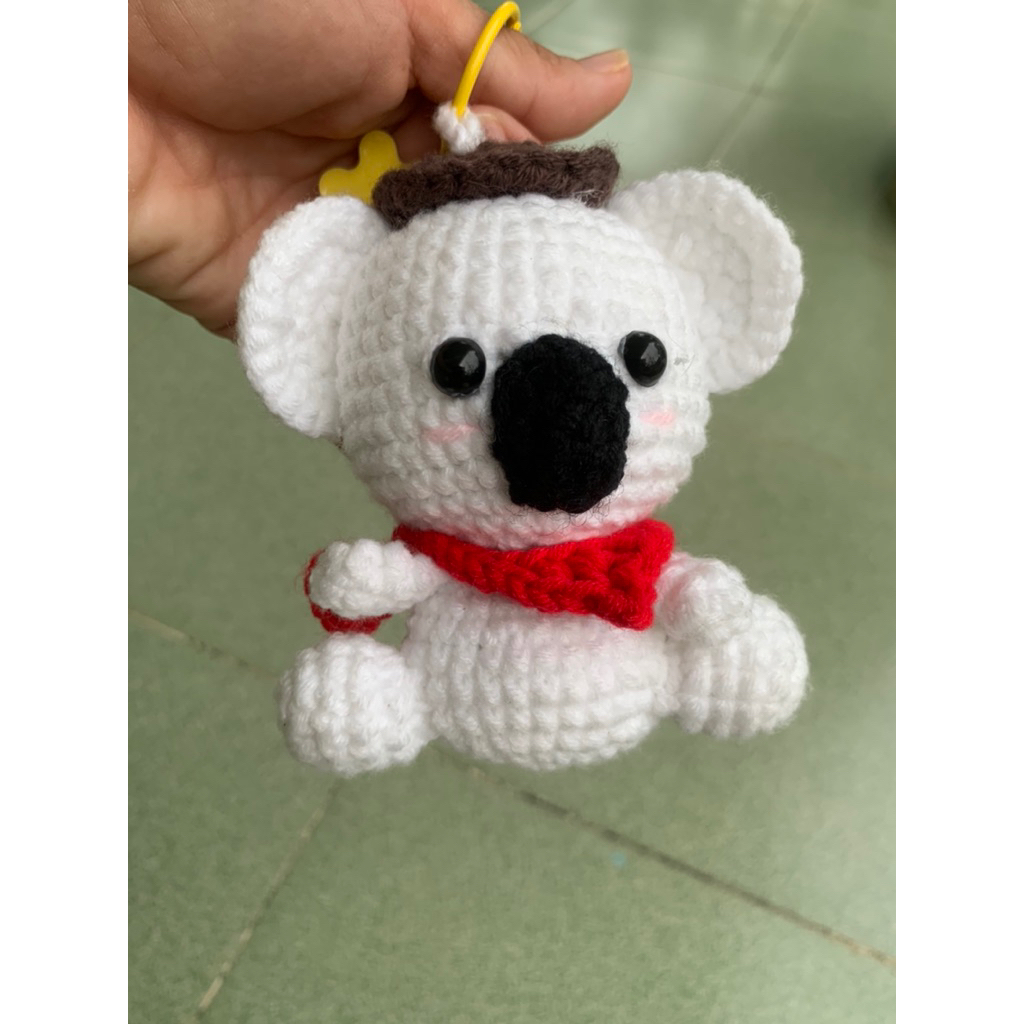 Móc khoá len Koala handmade