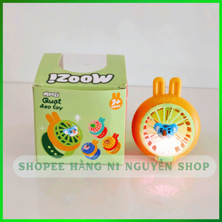  Quạt Đeo Tay Trẻ Em Moozi Có Đèn LED Hình Thú Dễ Thương-Quạt Mini Đeo Tay Cho Bé 