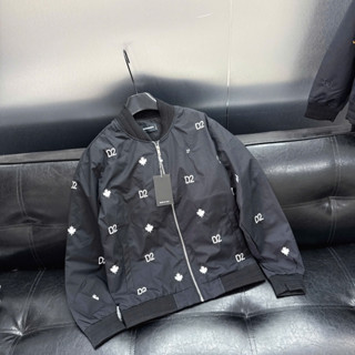 Áo Khoác Bomber Nam Dsq2 Logo D2 Lá In Nhiệt Cực Nét Chất Liệu Vải Gió 2 Lớp Dày Dặn Form Dáng Boy Phố Cực Hottrend 2024