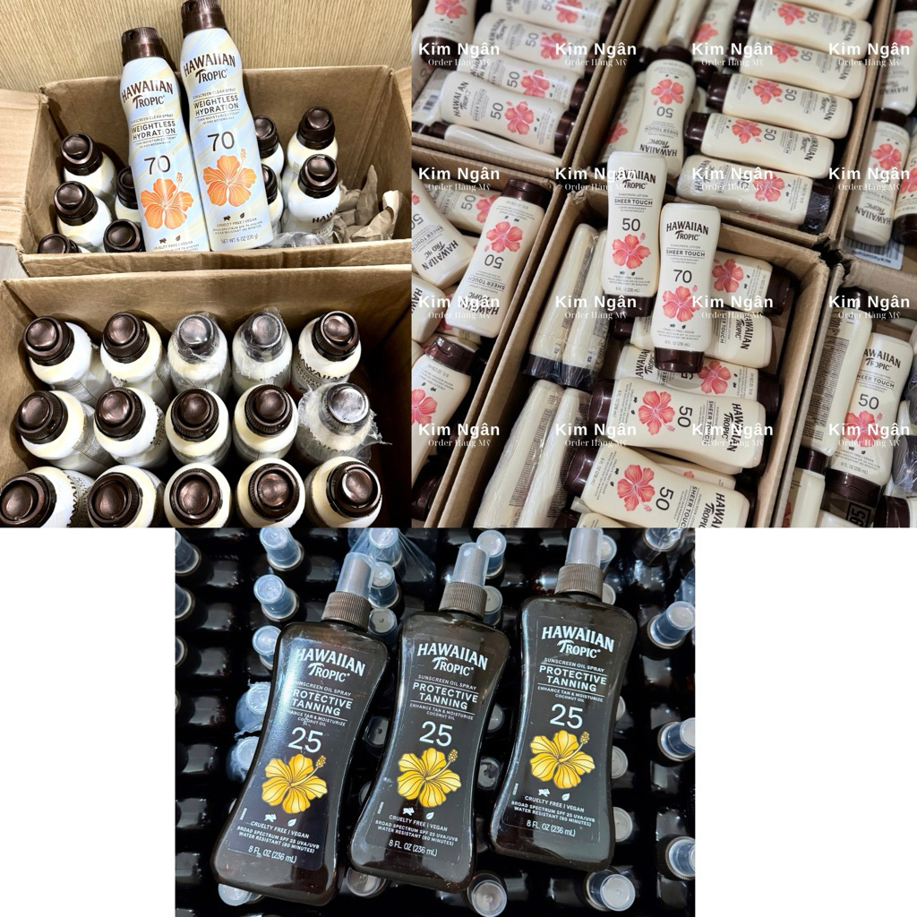 Chống nắng Hawaiian đủ loại của Mỹ