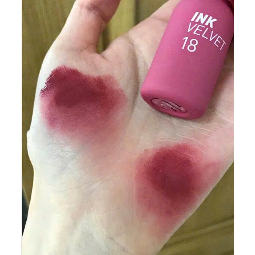 Son ink 18 Hồng Tím Nude, Son Kem Ink Velvet Lip Tint Velvet 18 Star Plum Pink