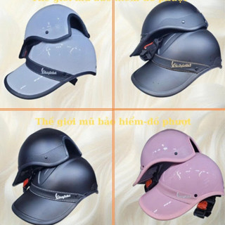 (Bán Giá Sỉ ) Mũ Bảo Hiểm Lưỡi Trai Nam Nữ Vesp, Mũ bảo hiểm nón kết cá tính và sang trọng dành cho cả nam và nữ