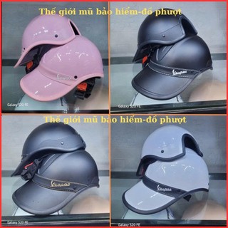(Bán Sỉ ) Mũ Bảo Hiểm Lưỡi Trai Nam Nữ Vespcao cấp, Mũ bảo hiểm nón kết cá tính và sang trọng dành cho cả nam và nữ.