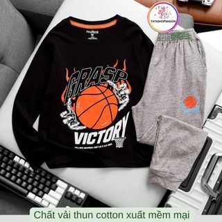  20 đến 48kg - Bộ quần áo dài tay cho bé trai size đại thun cotton xuất mềm mát VNXK 66T 
