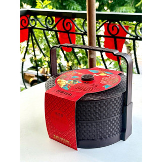 Giỏ bánh trung thu 2 tầng 8 bánh(date mới)