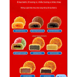 Giỏ bánh trung thu 2 tầng 8 bánh(date mới)