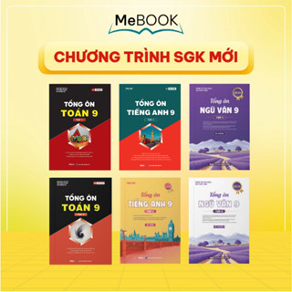 [ Chương trình mới ] Sách ôn thi vào 10 cho 2k10: Sách lớp 9 môn toán văn anh | Me Book