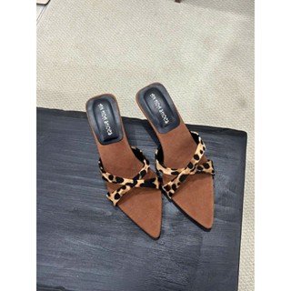 AN HOA  – Giày cao gót mũi nhọn quai chéo đế xuồng 5cm, Sang trọng, chắc chắn - AH33