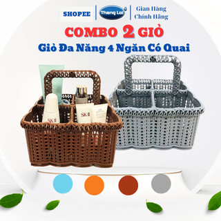  Combo 2 Giỏ nhựa đa năng đựng mỹ phẩm nail gia vị Nhựa Thắng Lợi 