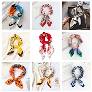  Khăn Turban Badana vuông 70cm Quàng Cổ Trùm đầu Quấn Tóc Quấn Túi Làm Áo Đi Biển Du Lịch 