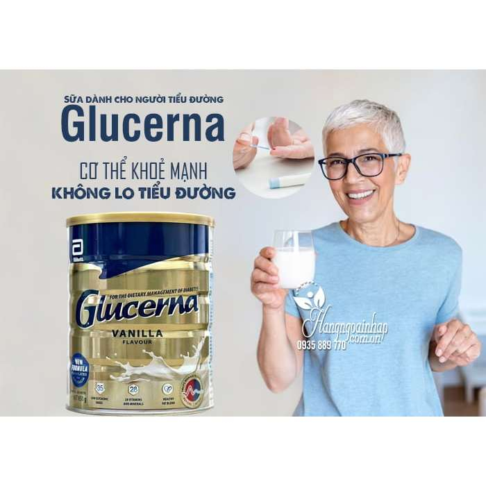 [Date 2026] Sữa bột Glucerna Úc dành cho người tiểu đường 850g