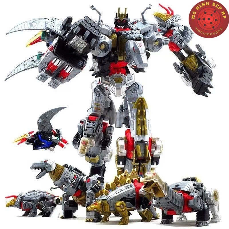 Mô hình Transformation Volcanicus Deformation Grimlock Swoop Snarl Dinoking Slag Sludge Slash 5in1 R