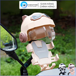   Mẫu Mới  Giá Đỡ Điện Thoại Xe Đạp Xe Máy Chân Kim Loại Chống Rung Có Mũ Chụp Kẹp Gắn 360 Độ 