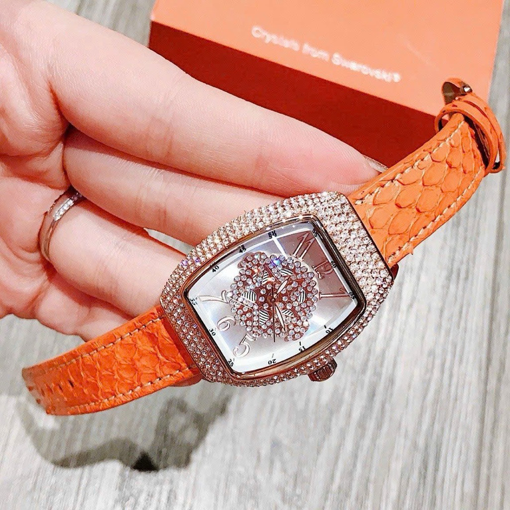 [Chính Hãng 100%] Đồng Hồ Nữ Chính Hãng Jenoti 3761 Mặt Chữ Nhật Siz 35mm  Máy Quartz (Pin) Dây Da  