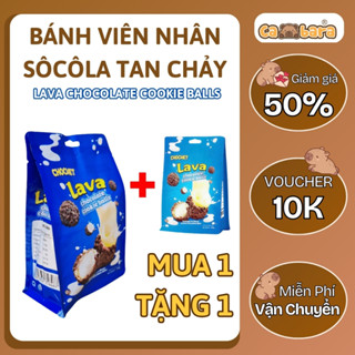 BÁNH VIÊN NHÂN SÔCÔLA TAN CHẢY - LAVA CHOCOLATE COOKIE BALLS - THƠM NGON KHÓ CƯỠNG