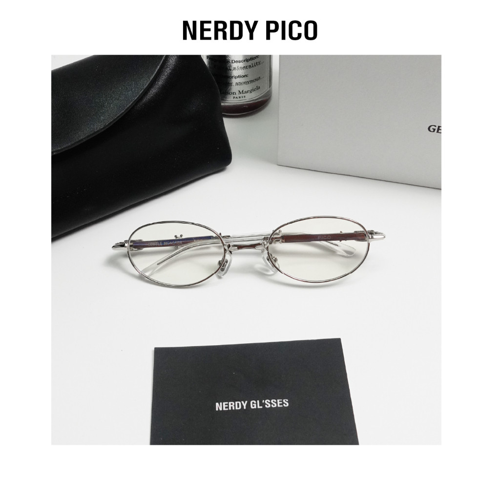 Gọng kính NERDY PICO Bratz TITANIUM bestquality nam nữ tròn đẹp, cao cấp thời trang Hàn Quốc chống t