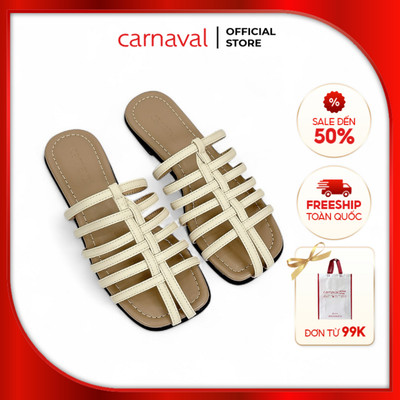 Dép nữ quai mảnh đan rọ Carnaval cao 1 phân thời trang, siêu xinh -VS08