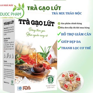 Trà gạo lứt 8 Vị Thảo Mộc giúp giảm cân giữ dáng, Thanh Lọc Cơ Thể  (Hộp 20 gói )