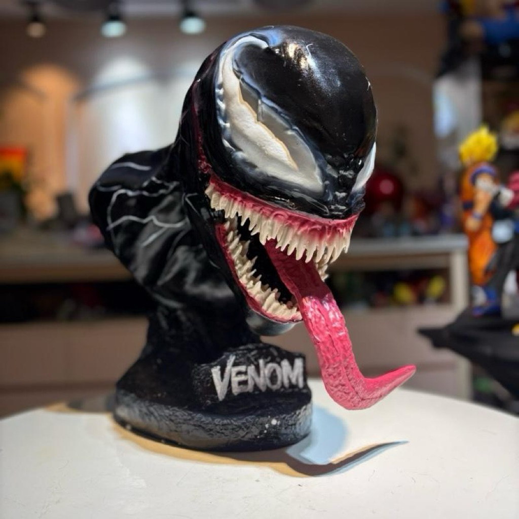 [37Cm] - Mô hình Bán Thân Venom Không Lồ - Chất Liệu PVC Kết Hợp - Có kèm quà tặng Goku Chibi - Full