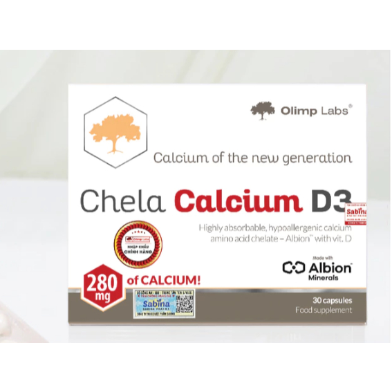 Canxi Chela Calcium D3-Thực phẩm bảo vệ sức khỏe hỗ trợ bổ sung canxi và D3 cho bà bầu, sau sinh 36.