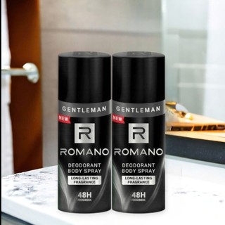 Combo Xịt Khử Mùi Romano Gentleman 150ml – Ngăn Mùi 48h, Hương Nước Hoa Lịch Lãm