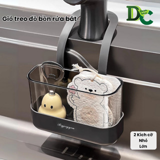 Gía Treo Bồn Rửa Chén Bát, Giỏ Đựng Đồ Rửa Chén Có Khe Thoát Nước Treo Vòi Nước Đa Năng