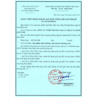 Sữa ens Đức ENSURE VANILLE