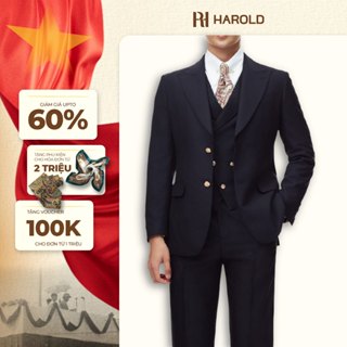 Bộ Suit Jacket (Jacket +Ghi lê + Quần) Nam Cao Cấp Milano Đen Tuyền 3 mảnh - Sang Trọng, Vải Thoáng Mát Chống Nhăn