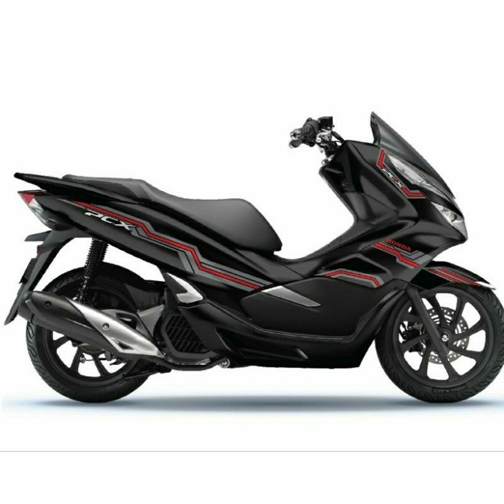 Tem xe Honda PCX 2018 - 2022 Xám - Đỏ