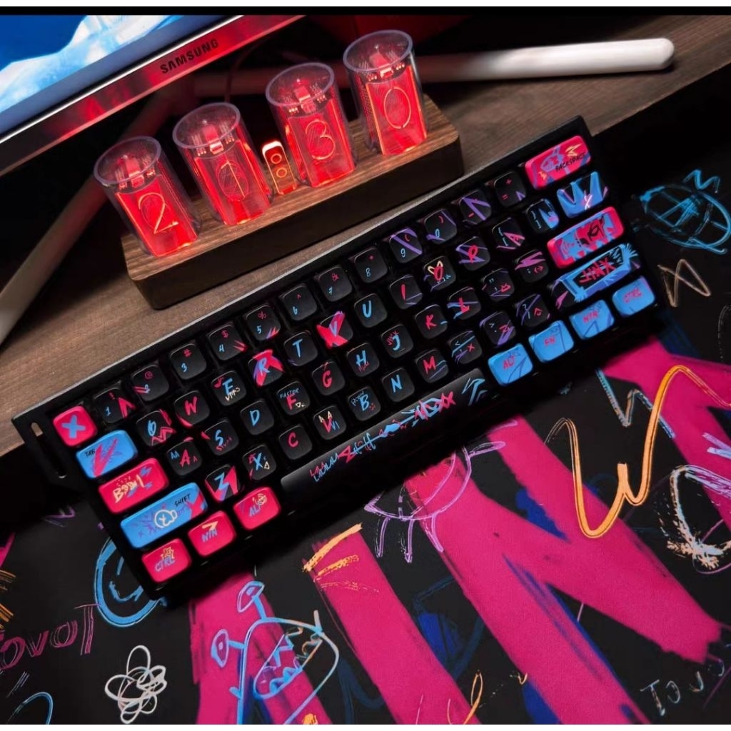 Keycap LOL Jinx phong cách Gravity sắc màu siêu ngầu cho bàn phím | BigBuy360 - bigbuy360.vn