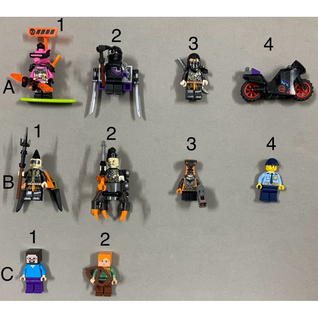 Đồ chơi lắp ráp mô hình nhân vật minifigures ninjago city, minecraft hàng chính hãng
