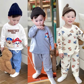 Sét Bộ Quần Áo Thu Đông In 5D Chú Chó Cứu Hộ Size 12-40kg Chất Liệu Thun Cotton Mềm Mịn Thoáng Mát  (Cún)
