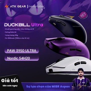   NEW-BH12T Chuột Gaming ATK DUCKBILL Ultra - Paw3950 Ultra - 8000hz - Tặng kèm dongle grip tape feet 