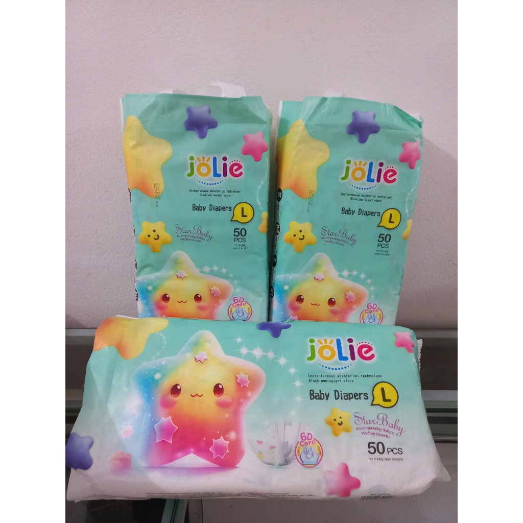 Com bo 150 miếng tã bỉm Dán JOLIE đủ Size : S,M,L
