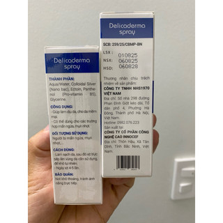 Xịt Delicaderma 30ml (Date 11/11/2028)