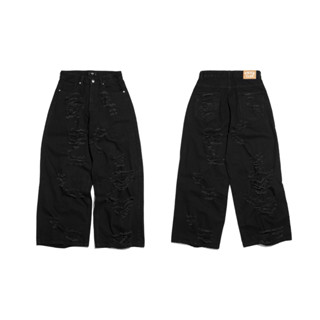  BLACK BAGGY JEANS   QUẦN JEANS TRICH CLUB  
