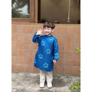 💙áo dài bé trai cực sang màu xanh lá💚 xanh dương💙đỏ❤️